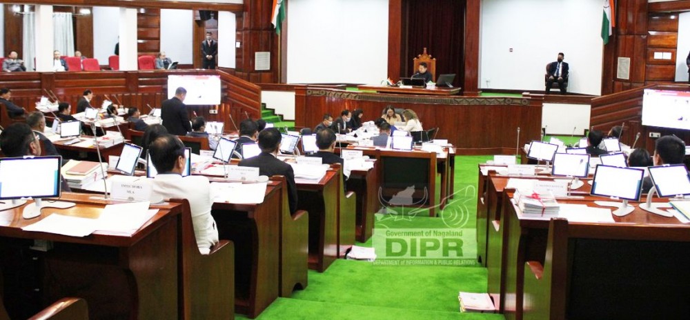 The third day of the first session of the 14th NLA in progress on March 23. (DIPR Photo)